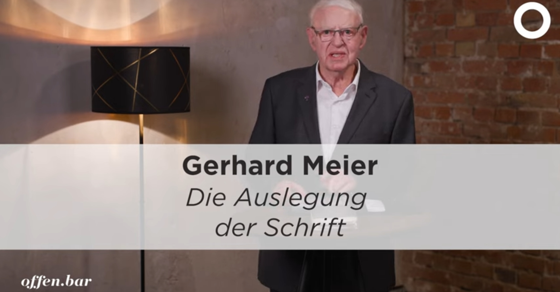 Prof. Gerhard Maier über die Auslegung der Schrift